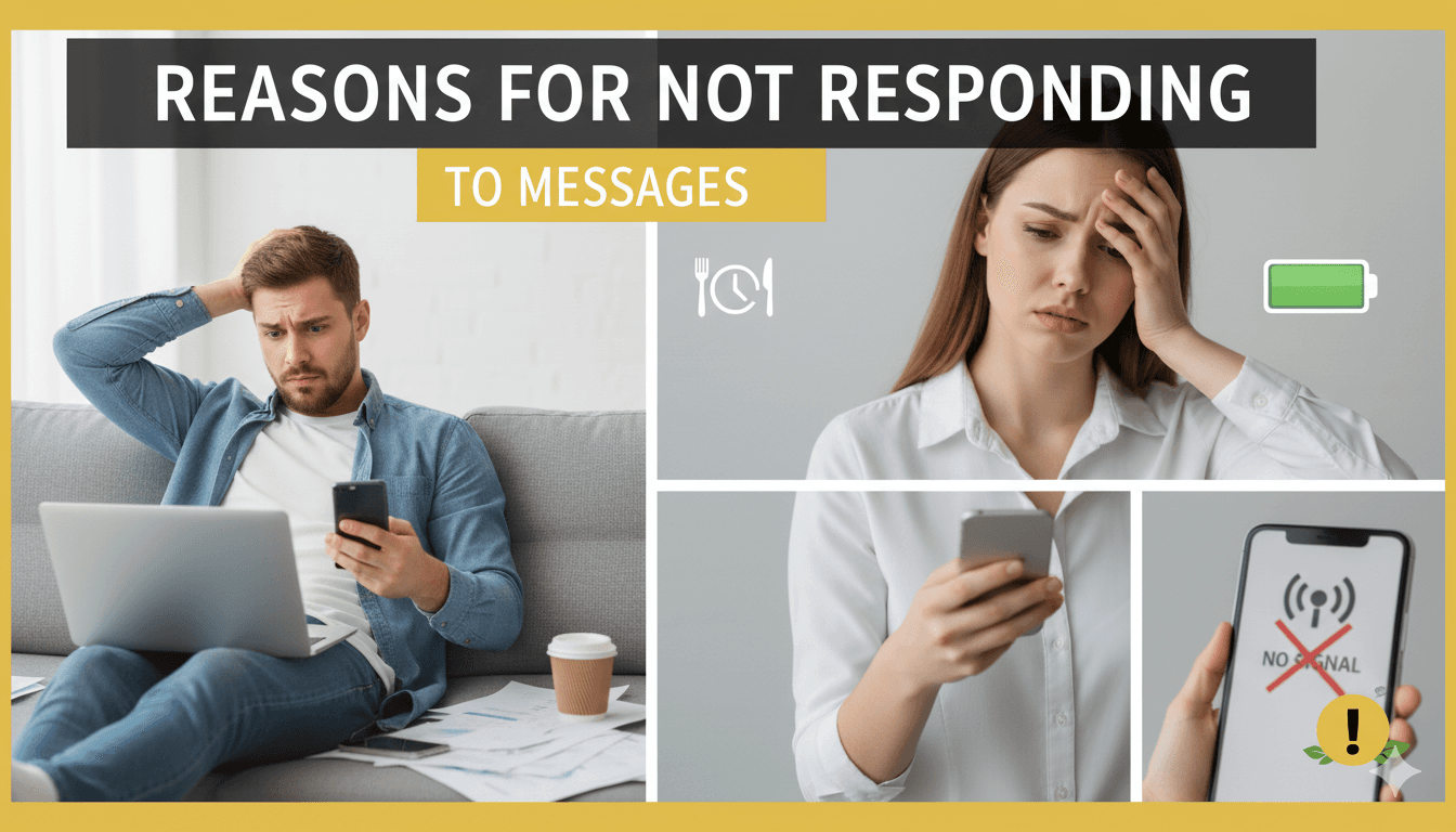 أسباب عدم الرد على الرسائل