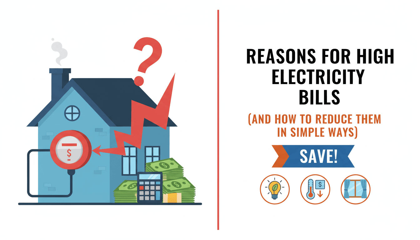 أسباب ارتفاع فاتورة الكهرباء وكيفية تخفيضها بطرق بسيطة