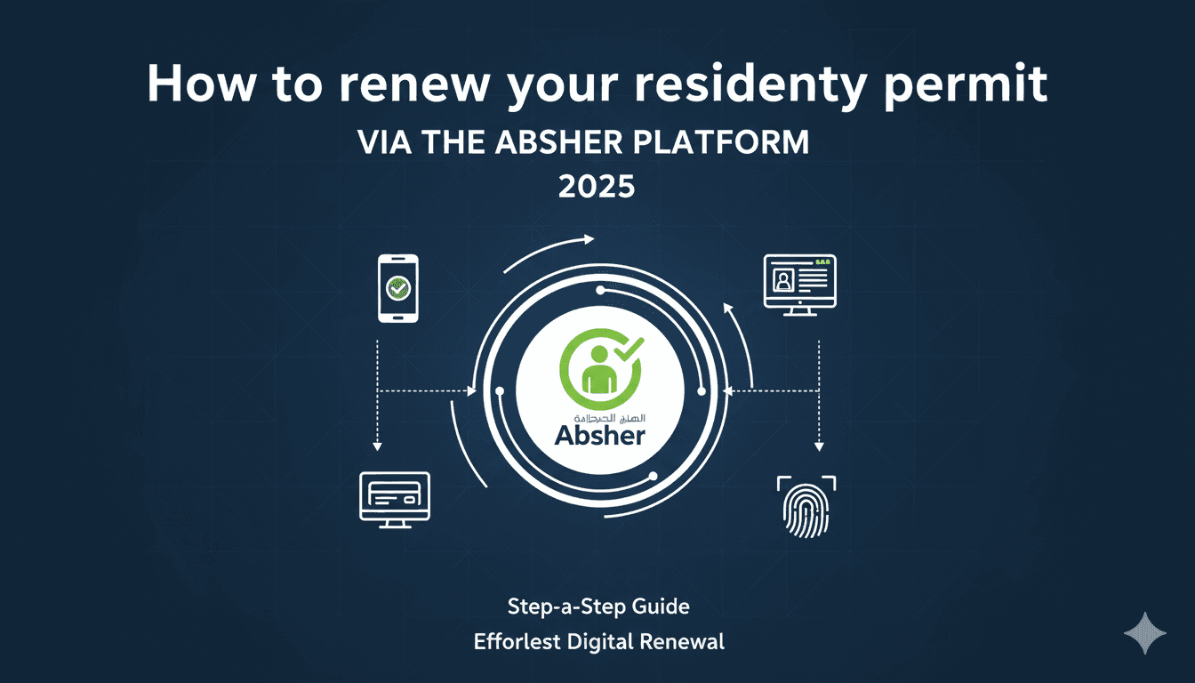 طريقة تجديد الإقامة عبر منصة أبشر 2025: خطوات سهلة وشروط يجب الالتزام بها لتجنب الغرامات