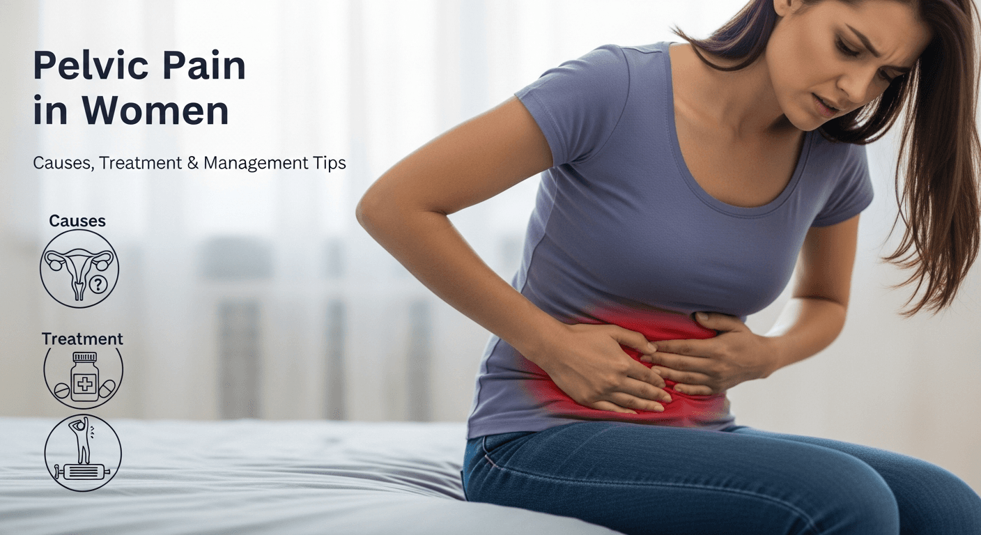 ألم الحوض عند النساء: أسبابه، علاجه، ونصائح للتعامل معه